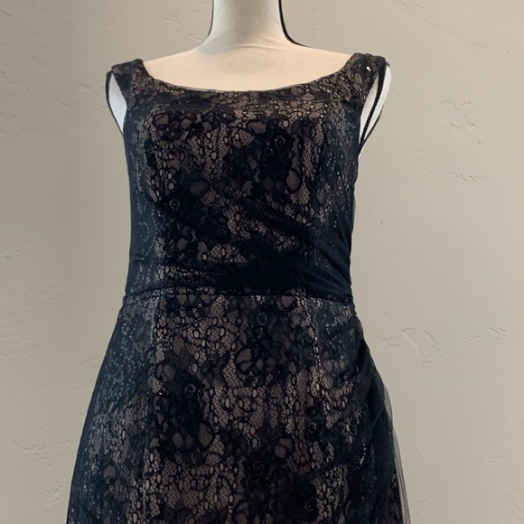 Classic Little Black dress with Bkack Netting - Picture 12 of 16